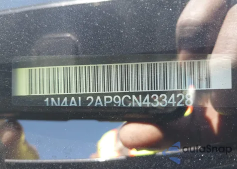 2012 Nissan Altima 2.5 S z USA, uszkodzony, nr VIN 1N4AL2AP9CN433428